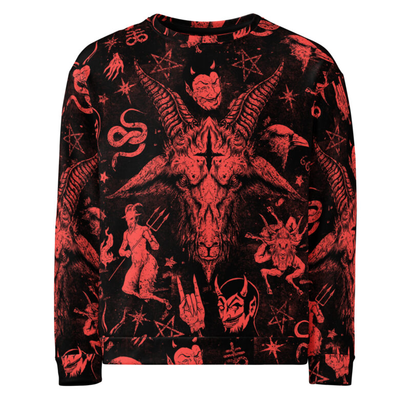 Red Satanic Premium Sweatshirt