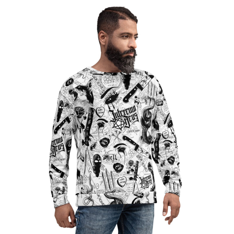 No Faith Premium Sweatshirt Vit - Bild 7