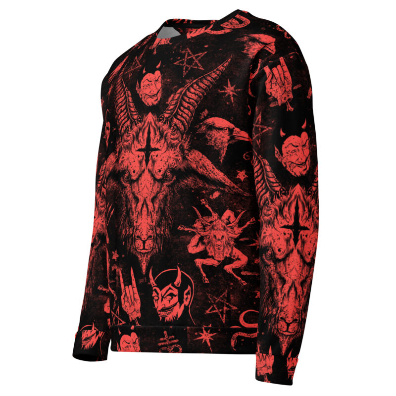 Red Satanic Premium Sweatshirt - Bild 3