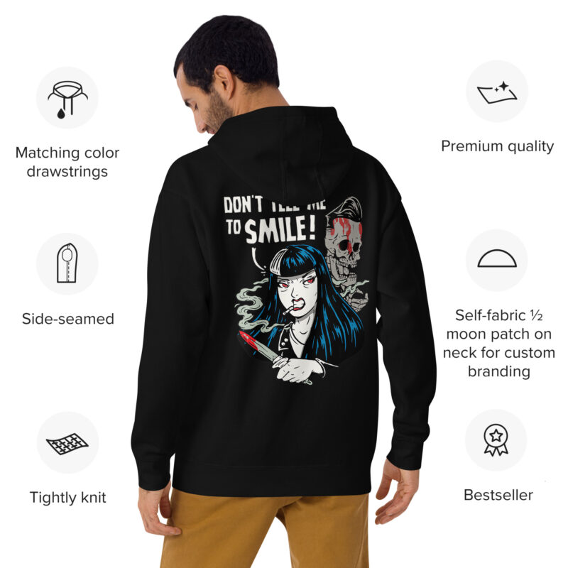 Don't Tell Me To Smile Hoodie - Bild 3