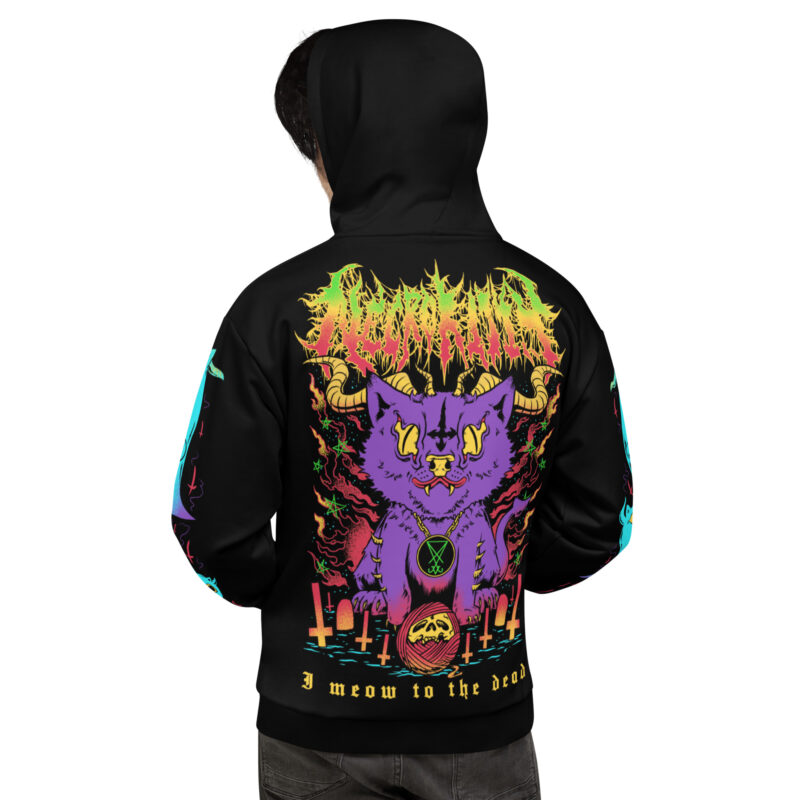 Meow To The Dead Premium Hoodie - Bild 5