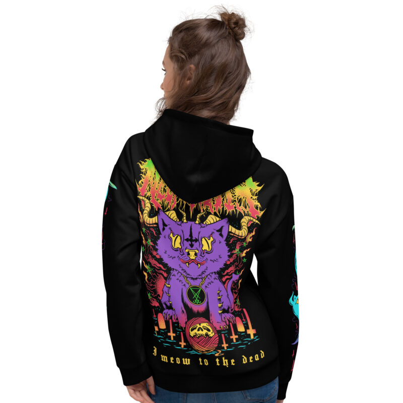 Meow To The Dead Premium Hoodie - Bild 8