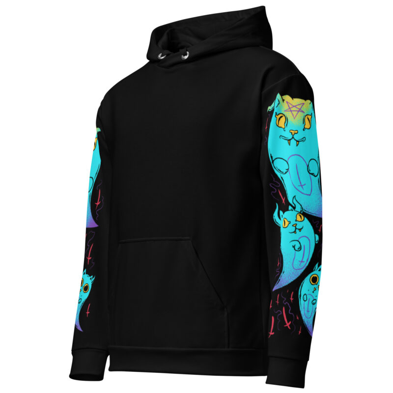 Meow To The Dead Premium Hoodie - Bild 3