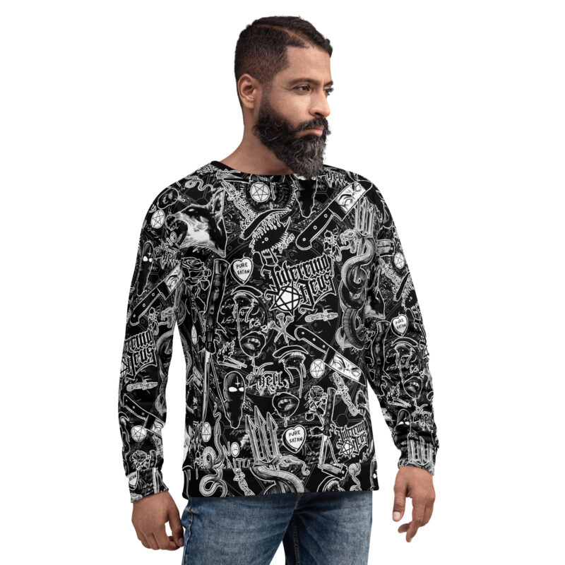 No Faith Premium Sweatshirt Svart - Bild 8