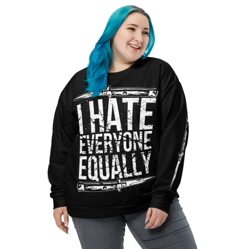 I Hate Everyone Equally Premium Sweatshirt - Bild 5