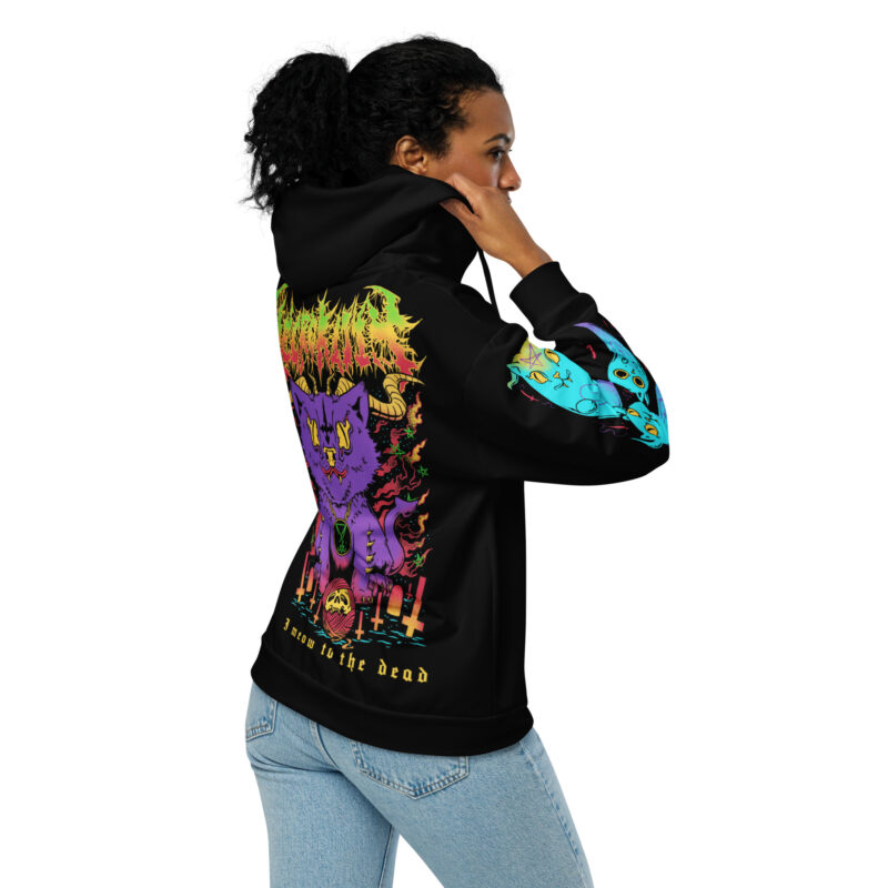 Meow To The Dead Premium Zip Hoodie - Bild 5