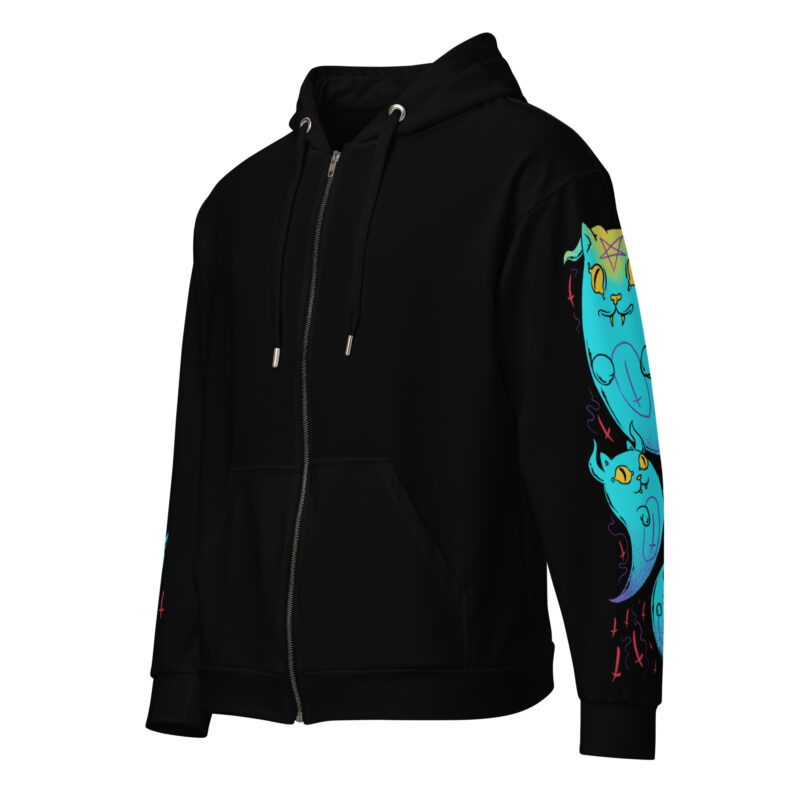 Meow To The Dead Premium Zip Hoodie - Bild 2