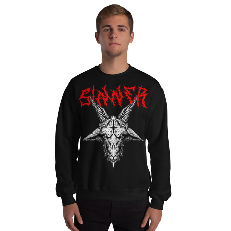 Goat Head Sinner Sweatshirt - Bild 2