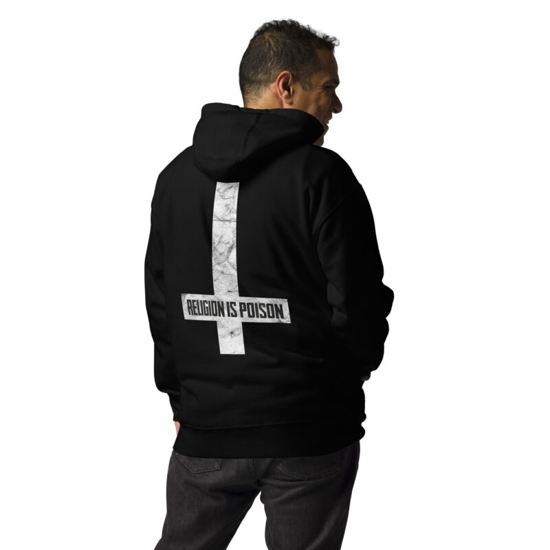 Religion Is Poison Hoodie Svart - Bild 3